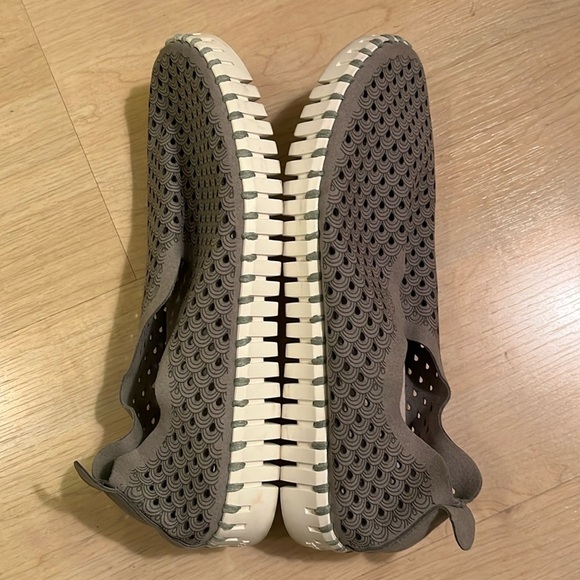 Ilse Jacobsen Womens Size 38 Perforated Tulip Loafer Comfort Shoes Slip On Grey - Picture 5 of 10